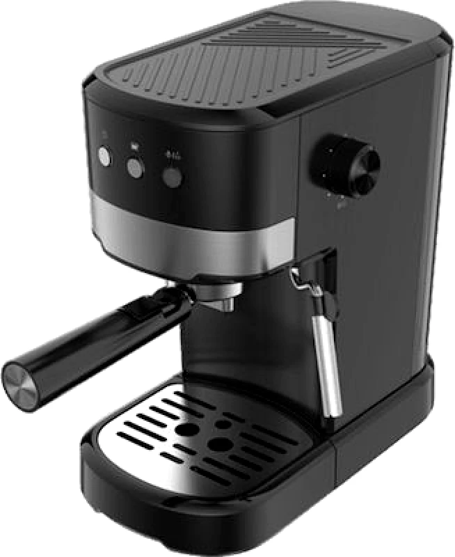 CROWN Μηχανή Espresso 1100W Πίεσης 15bar Ασημί, CEM-1526, Crown