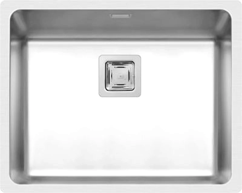 Pyramis Ισόπεδος Νεροχύτης, Lume 1B Inox Σατινέ, 50x40cm, Pyramis