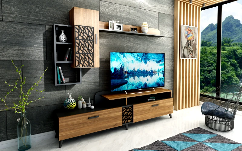 Genomax Σύνθετο Σαλονιού Kelly, 141x35x110, Genomax