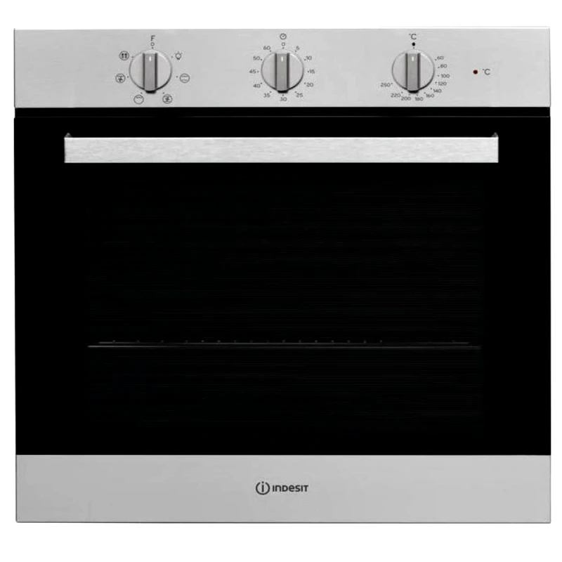Indesit Φούρνος εντοιχιζόμενος Inox, 66λιτ., 59.5 x 59.5 x 55.1 εκ., IFW 6530 IX, Indesit
