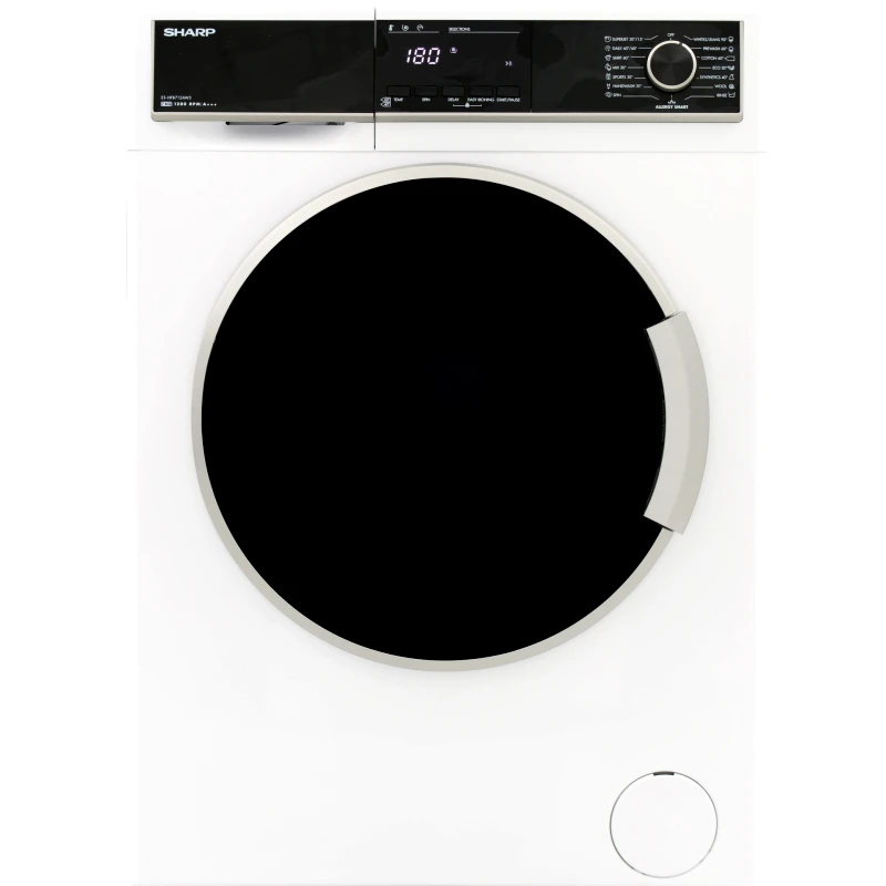 Sharp Πλυντήριο ρούχων 1200 στροφών, 7,00 kg, C, Λευκό, ES-NFB712AWC, Sharp
