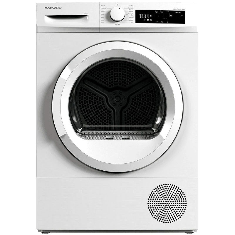 DAEWOO Στεγνωτήριο Ρούχων ,T8HT1W1BG Στεγνωτήριο 8kg A++ με Αντλία Θερμότητας,Daewoo
