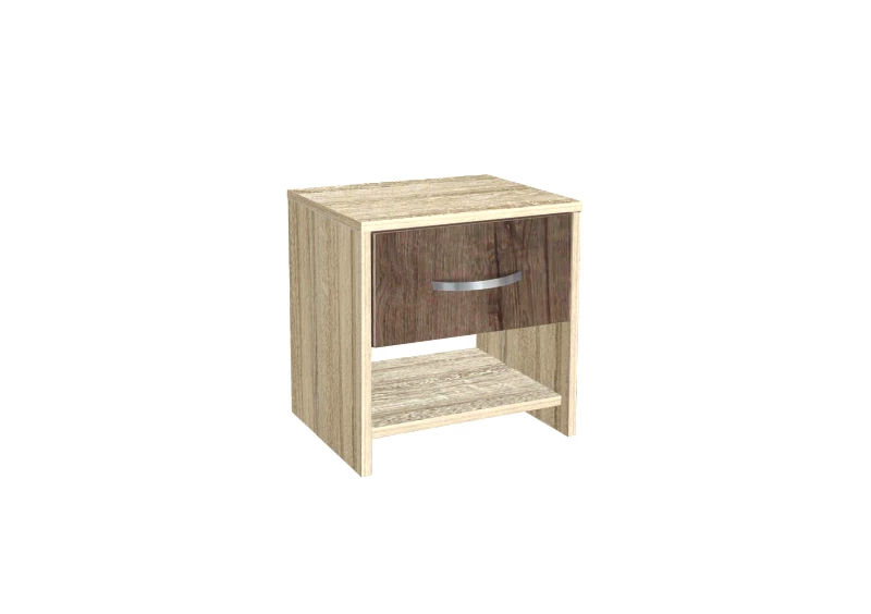 Genomax Κομοδίνο, AVA 2 Σόνομα/Καρυδί , 40x40x30,5, Genomax