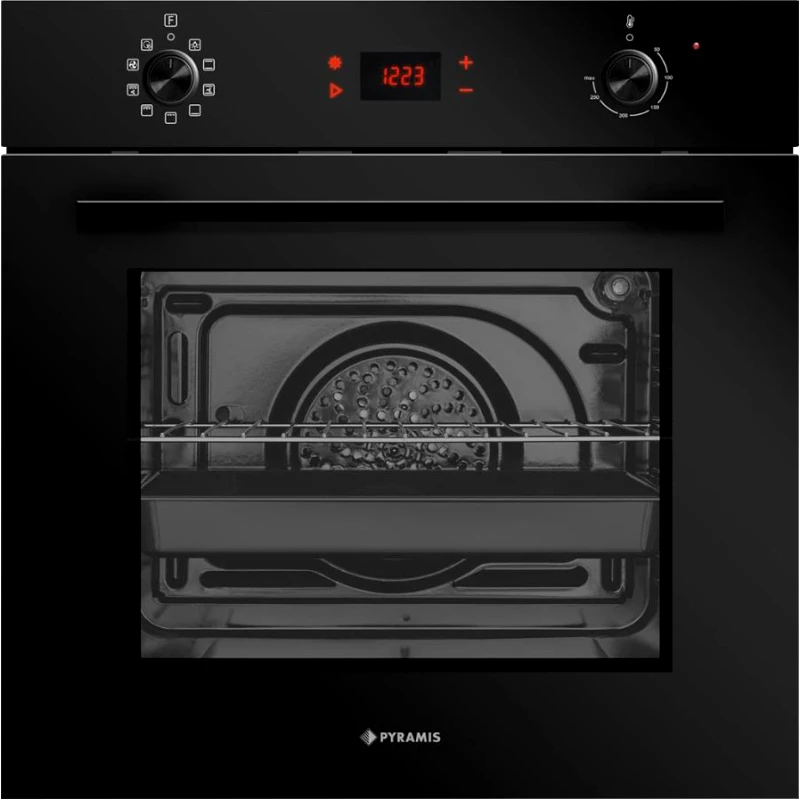 Pyramis Φούρνος άνω Πάγκου χωρίς Εστίες ,731065 PKLED, 73lt, Μαύρος , Pyramis , 34067701