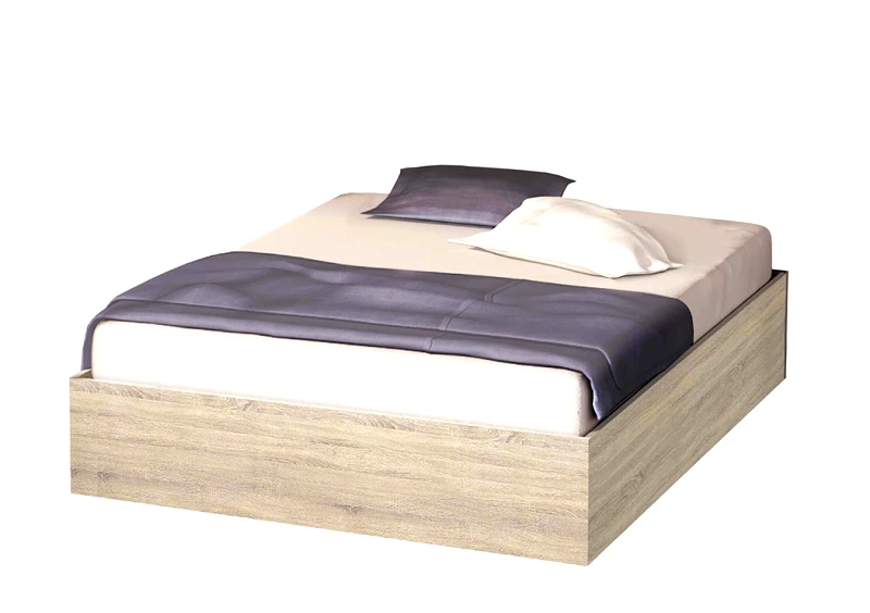 Genomax Κρεβάτι ξύλινο High, Σόνομα, 160/200, Genomax