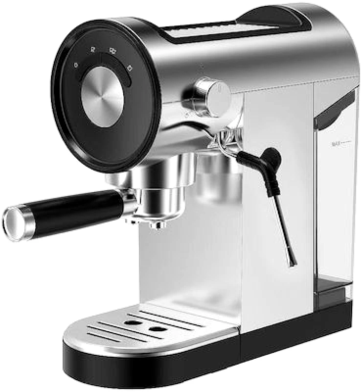 Finlux Αυτόματη Μηχανή Espresso 1150W Πίεσης 20bar Ασημί, FEM-1877 ,Finlux