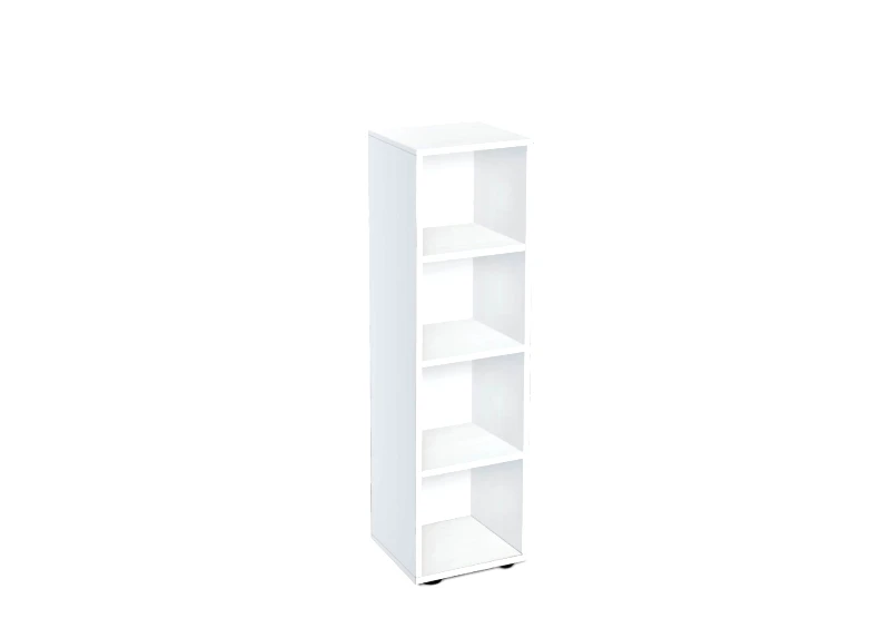 Genomax Βιβλιοθήκη Etazerka AVA 4.1 Λευκή, 39x33x148,3, Genomax