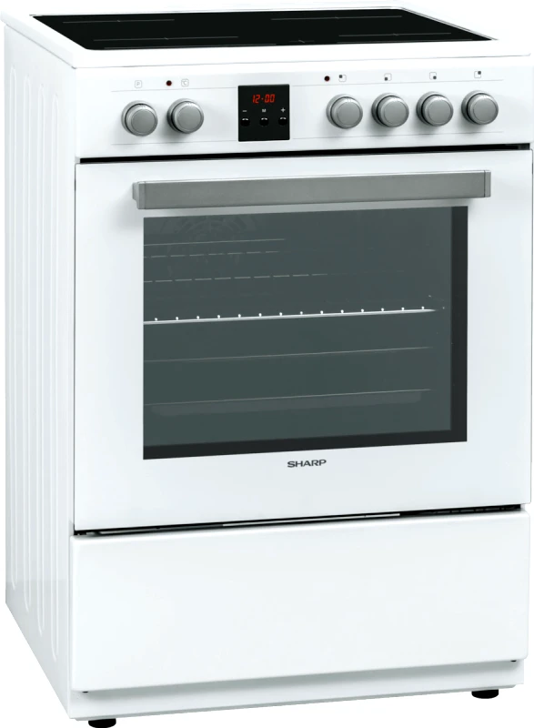 Sharp Ηλεκτρική κουζίνα με Κεραμικές Εστίες 65lt, KF-76FVDD22WM-CH, Sharp