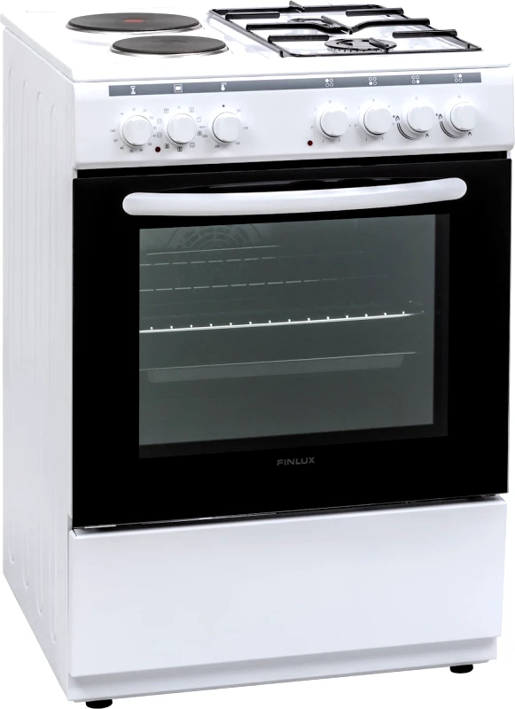 Finlux Κουζίνα Μικτή, 65 λιτ., 85x60x60 εκ., FXC 622M White, Finlux