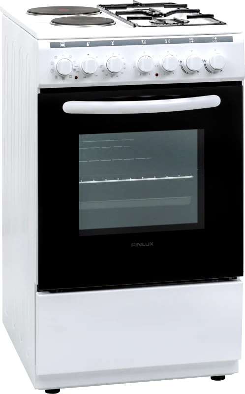 Finlux Κουζίνα Μικτή, 50λιτ., 85x50x60 εκ., FXC 522M White, Finlux
