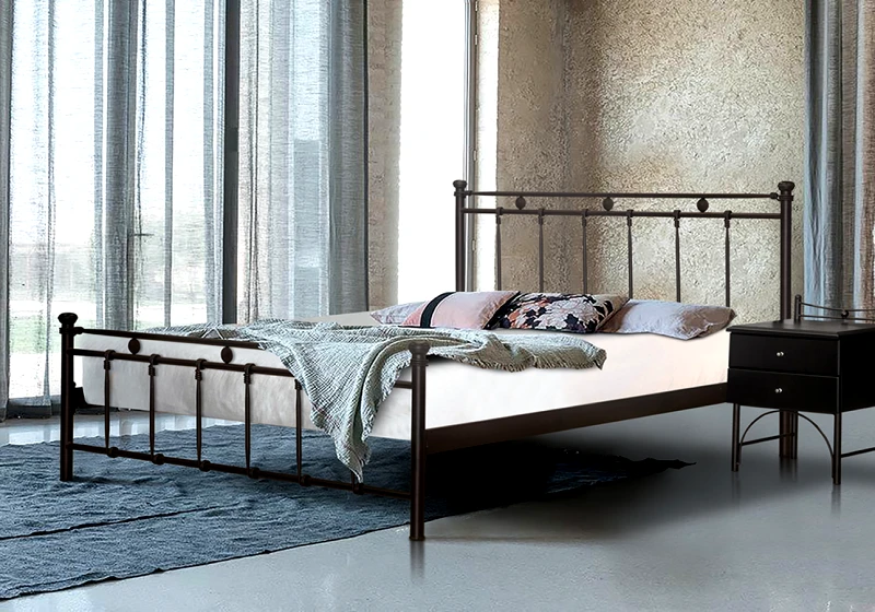 Metal Furniture Μεταλλικό κρεβάτι, 90/200, Nora