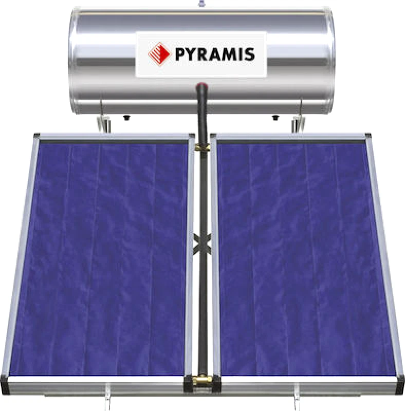 Pyramis Ηλιακός θερμοσίφωνας 200lt/3m² Glass Διπλής Ενέργειας, Pyramis