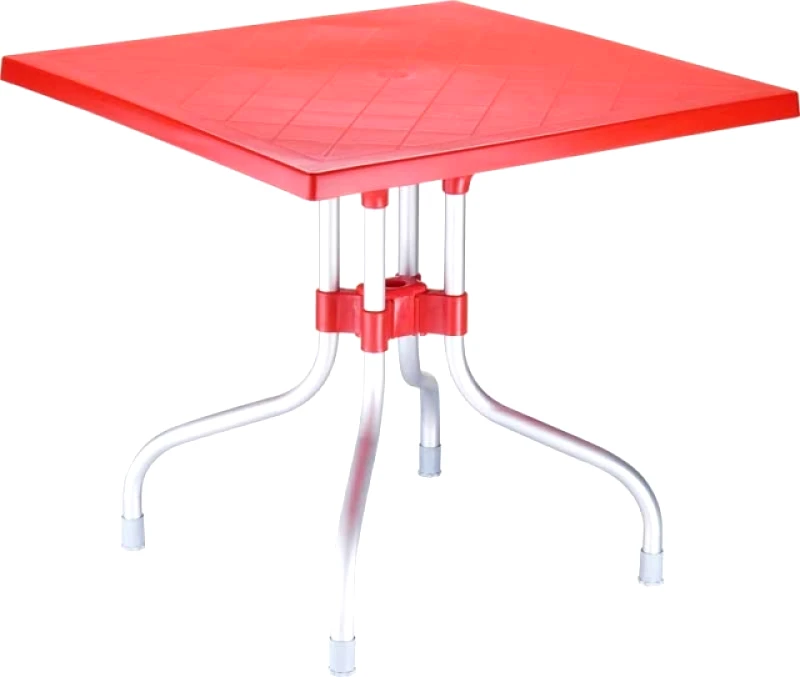 Genomax Τραπέζι Forza, 80x80x72 cm., Genomax - Κόκκινο