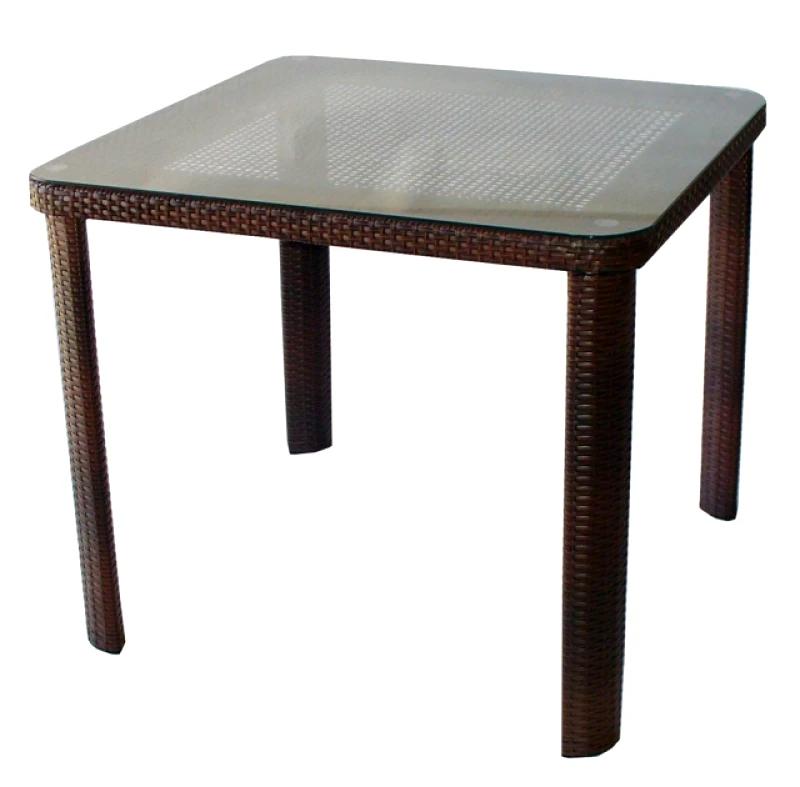 Genomax Τραπέζι T 341-1, 90x90x76 εκ., Genomax - Γκρι/Μπεζ