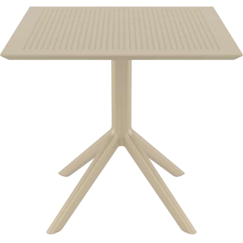 Genomax Τραπέζι Sky, 80/80/74 cm., Genomax - Γκρι σκούρο