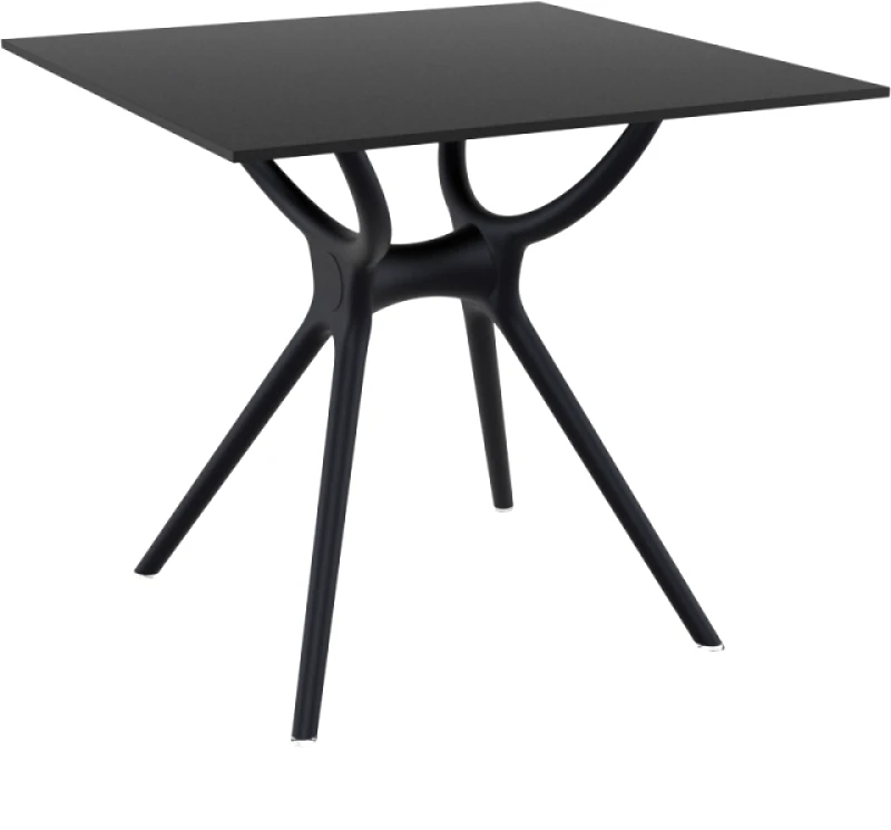 Genomax Τραπέζι Air, 80/80/75 cm., Genomax - Μαύρο
