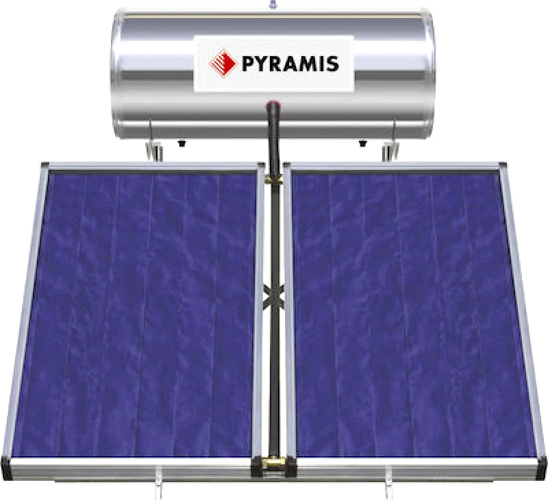 Pyramis Ηλιακός θερμοσίφωνας 200lt/4m² Glass Τριπλής Ενέργειας, Pyramis