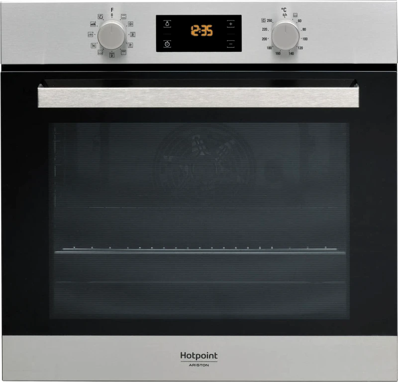 Hotpoint-Ariston Φούρνος εντοιχιζόμενος άνω πάγκου,71λιτ., 59.5x59.5x55.1 εκ., FA3 841 H IX/HA, Hotpoint-Ariston