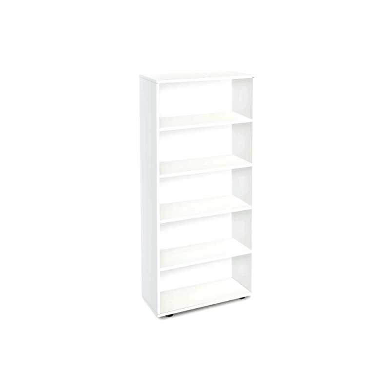 Genomax Βιβλιοθήκη Etazerka Ava 5 Λευκή, 78x33x184,3, Genomax