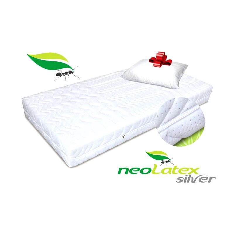 Άγνωστος Στρώμα, NEO LATEX SILVER, από 82/190, με ΔΩΡΟ μαξιλάρι, Genomax