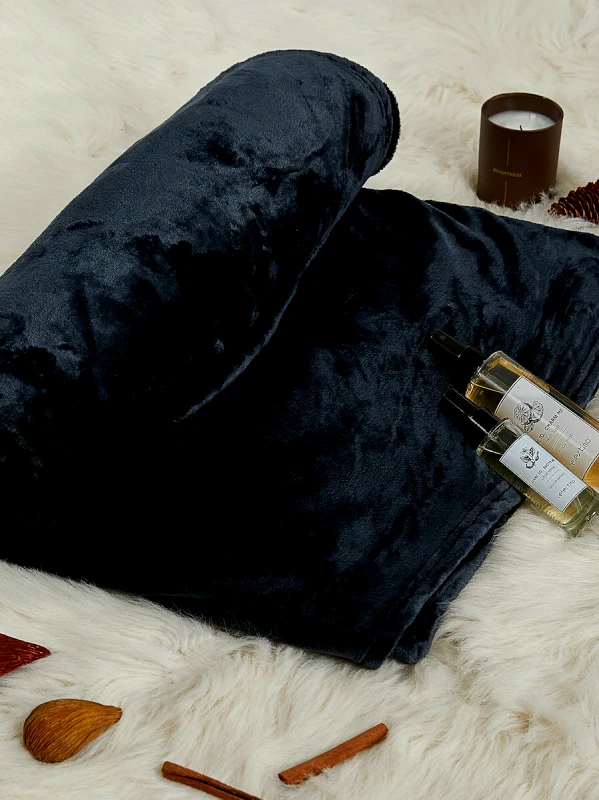 Hatzitex Κουβέρτα Fleece Διπλή 200x230 Μπλε, Hatzitex