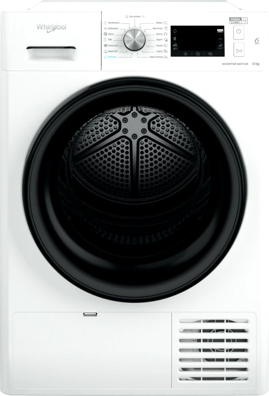Whirlpool Στεγνωτήριο ρούχων, 8 κιλών, A+++ με Αντλία Θερμότητας, FFT M22 8X3B EE, Whirlpool