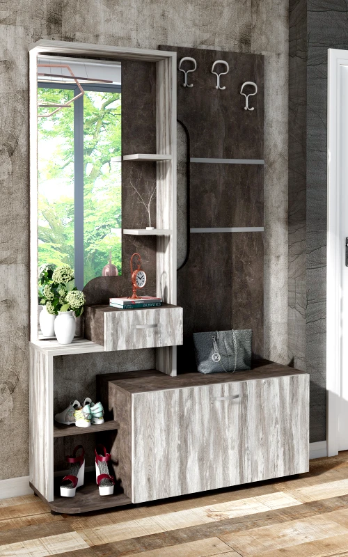 Genomax Έπιπλο Εισόδου Bela, 115x39x191, Genomax