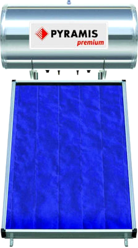 Pyramis Ηλιακός θερμοσίφωνας 160lt/2m², Glass Διπλής Ενέργειας, Pyramis