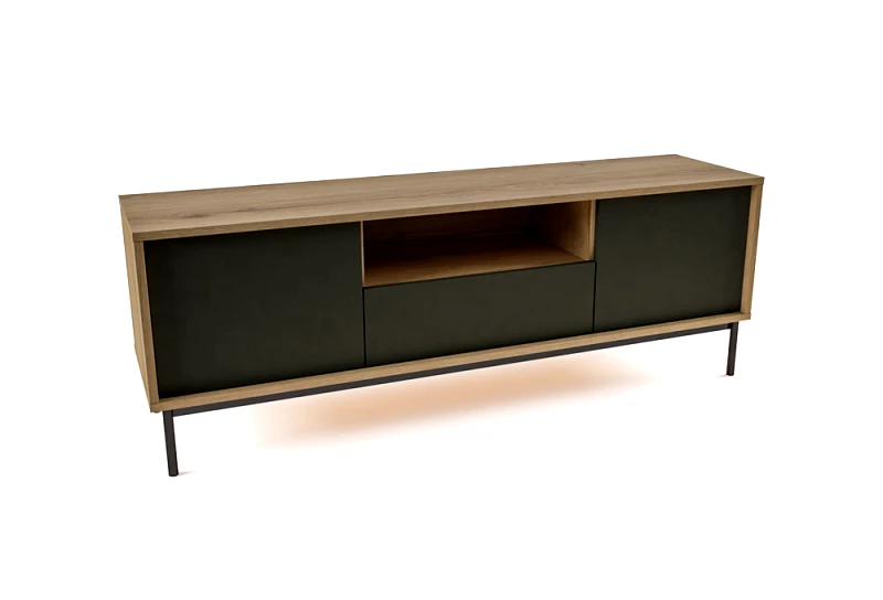 Genomax Έπιπλο Τηλεόρασης Μεταλλικό Symmetry 3 Μ154xΠ39xΥ55cm