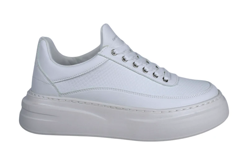 Renato Garini Ανδρικά Sneakers Renato Garini DAVEB-600 Λευκό Λευκό Στάμπα V5700060302P