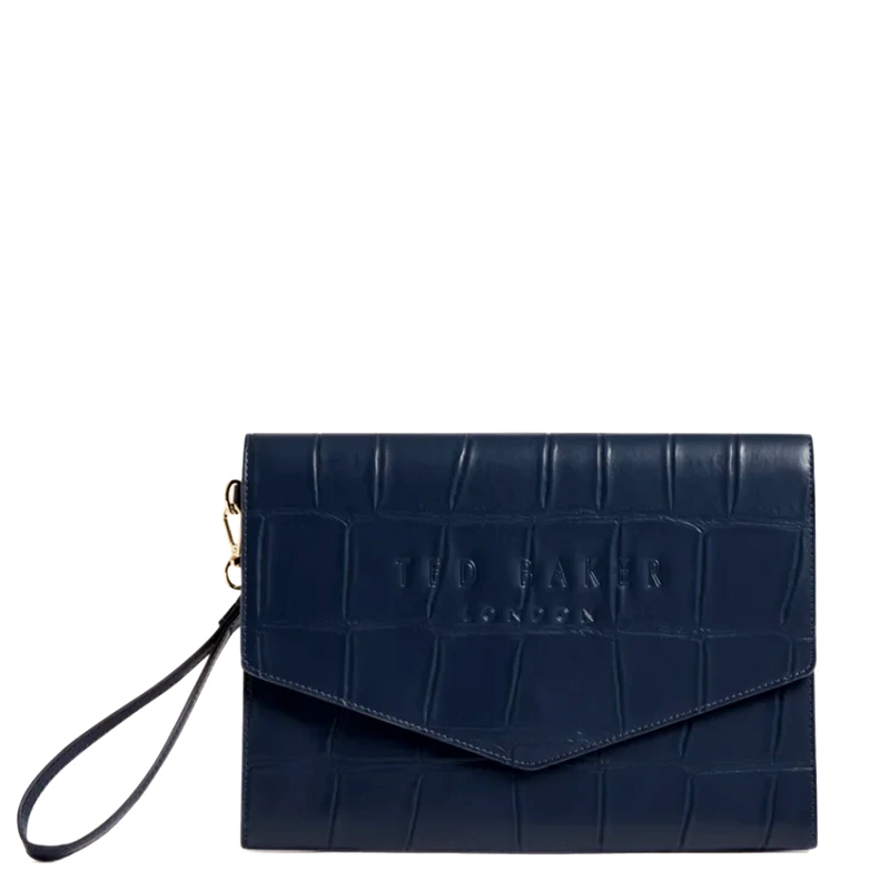 Ted Baker Γυναικείος Φάκελος Ted Baker Crocey 281559 Navy Κροκό