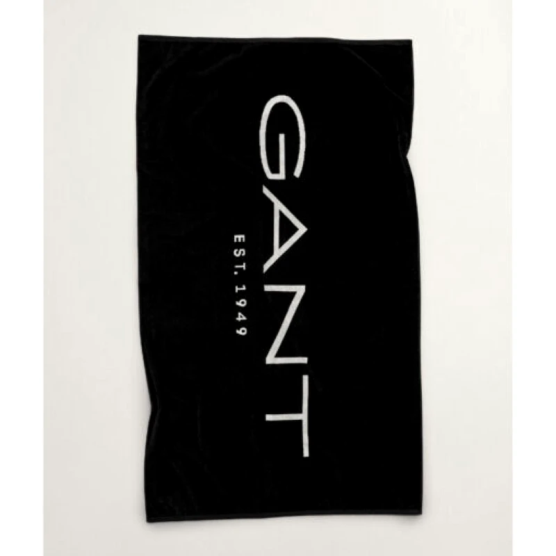 Gant Πετσέτα Θαλάσσης Gant Βαμβακερή 180x100εκ. 852012911 005 Μαύρη