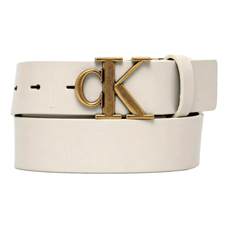 Calvin Klein Γυναικεία Δερμάτινη Ζώνη Calvin Klein LV04K7002G-W71 Off White