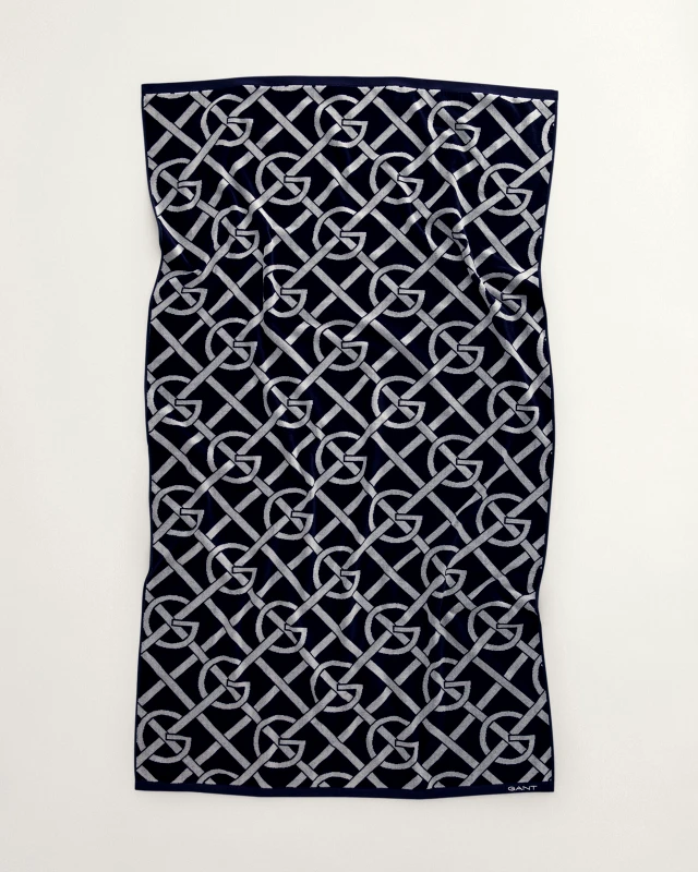 Gant Πετσέτα Θαλάσσης Gant Βαμβακερή 180x100εκ. 852013411 433 Μπλε