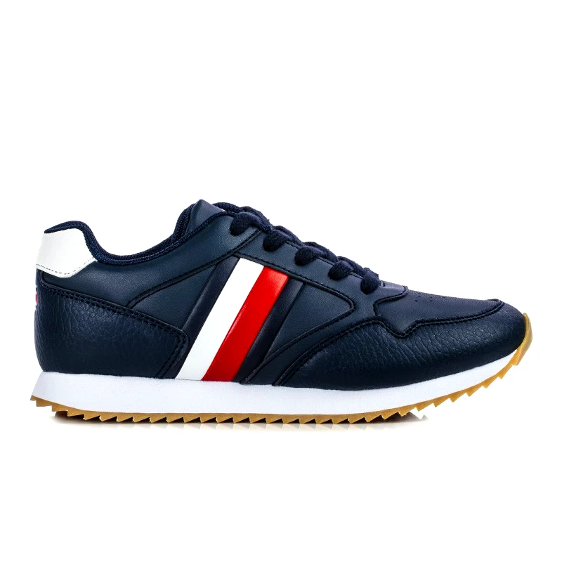 Tommy Hilfiger Παιδικά Sneakers Tommy Hilfiger Αγόρι Low Cut Lace-Up T3B4-30935-0621X007 Blue White (30-34)