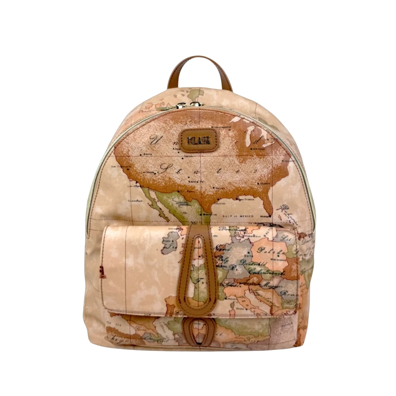Alviero Martini 1a Classe Γυναικείο Σακίδιο Πλάτης Alviero Martini Soft Backpack LE59-S578-0970 Tobacco Geo Map