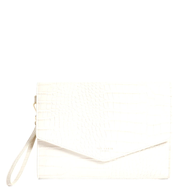 Ted Baker Γυναικείος Φάκελος Ted Baker Wesslie 282823 Ivory Κροκό