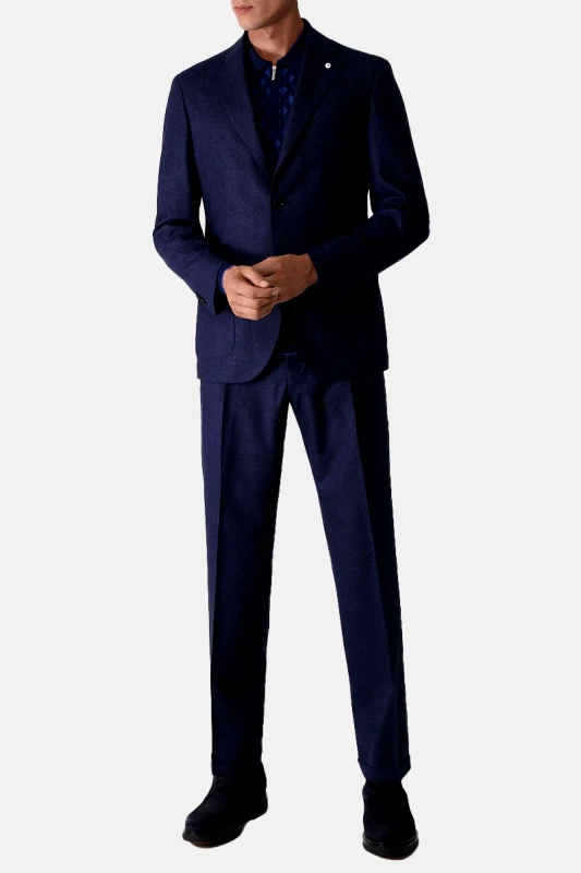 LUBIAM Ανδρικό Μπλε 007 Slim Fit Blue Suit LUBIAM