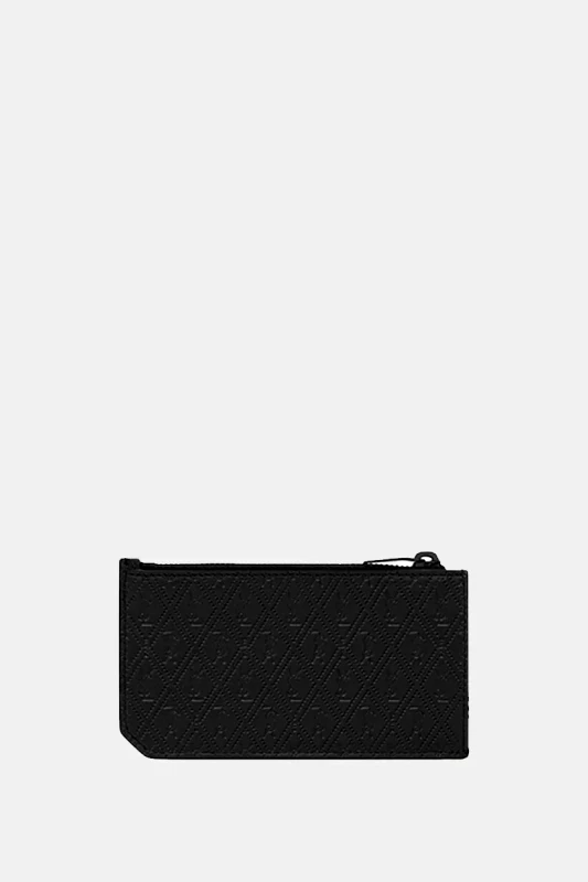 SAINT LAURENT Ανδρικό Μαύρο Monogram Zip Card Case SAINT LAURENT