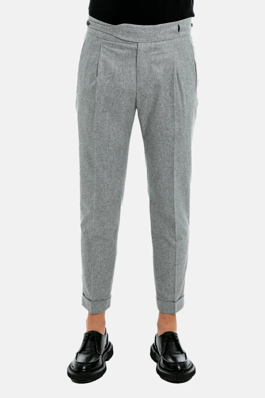 BERWICH Ανδρικό Γκρι Retro Elax Grey Trousers BERWICH