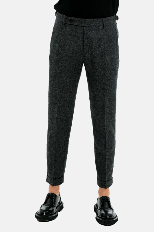 BERWICH Ανδρικό Γκρι Retro Elax Grey Trousers BERWICH