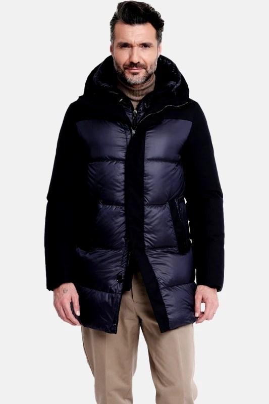 AGF Ανδρικό Μπλε Puffer Jacket 153U27 In Blue AGF
