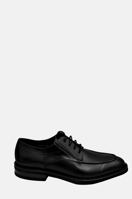 PHILIPPE LANG Ανδρικό Μαύρο Lace-Up Leather Formal Shoes PHILIPPE LANG