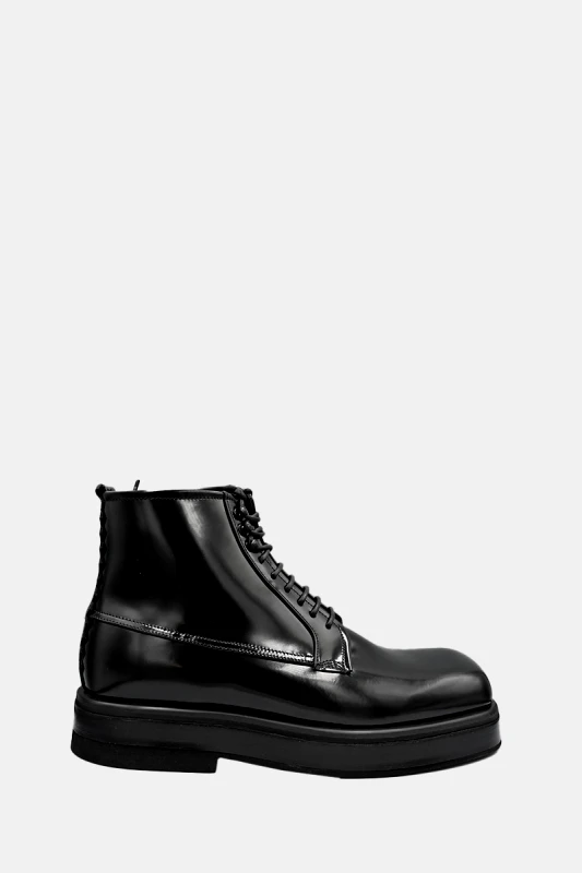 ANTIPODE Ανδρικό Μαύρο Richard 296 Leather Boots In Black ANTIPODE