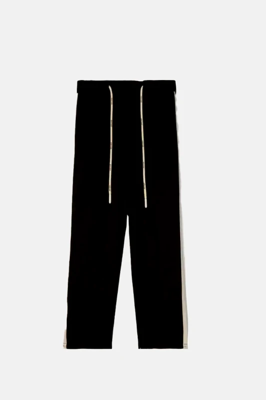 PALM ANGELS Ανδρικό Μαύρο Track Belt Pants PALM ANGELS
