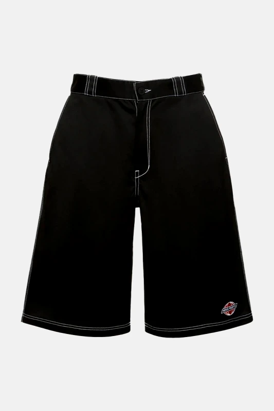 HERON PRESTON Ανδρικό Μαύρο White Stitch Canvas Short HERON PRESTON