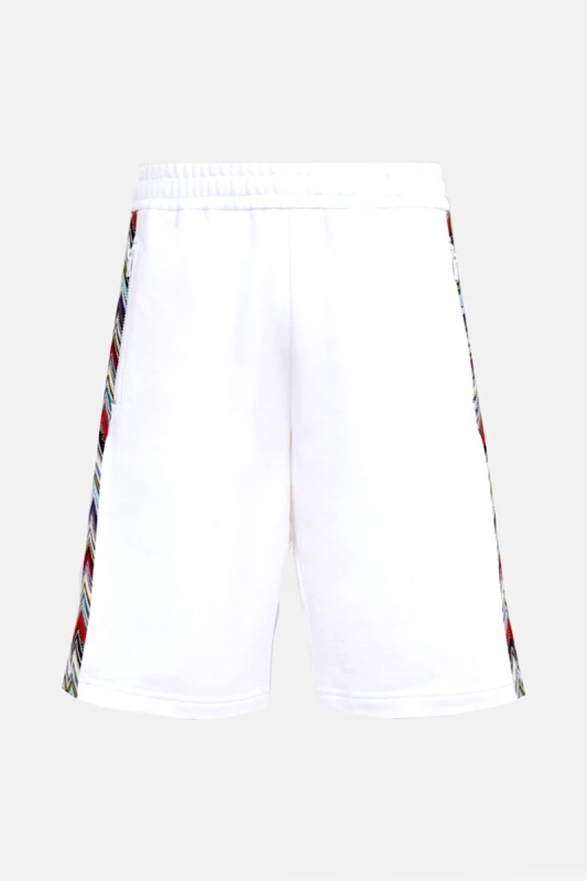MISSONI Ανδρικό Λευκό Bermuda Shorts With Knitted Insert MISSONI