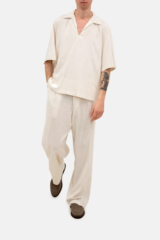 I'M BRIAN Ανδρικό Μπεζ Men's Trousers I'M BRIAN