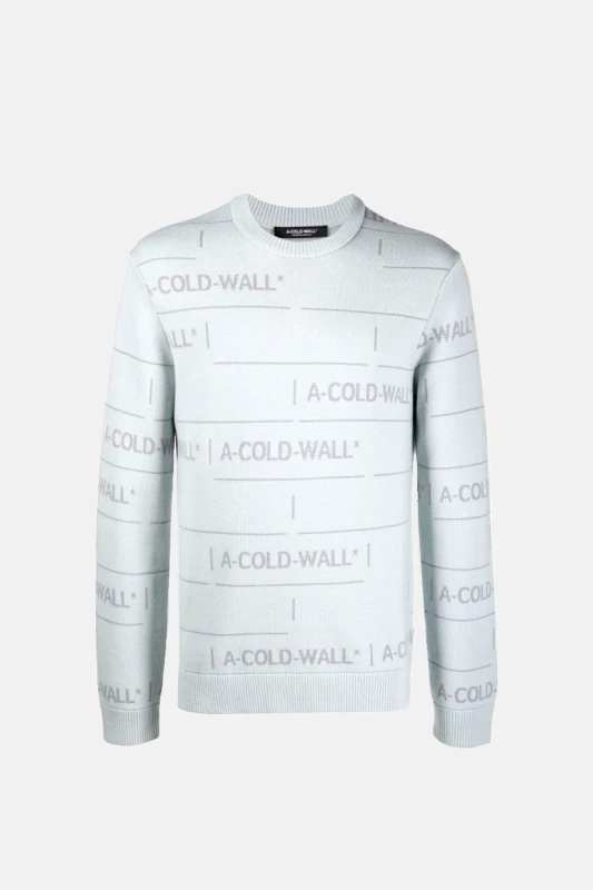 A-COLD-WALL* Ανδρικό Γκρι Chain Jacquard Knit Jumper A-COLD-WALL*