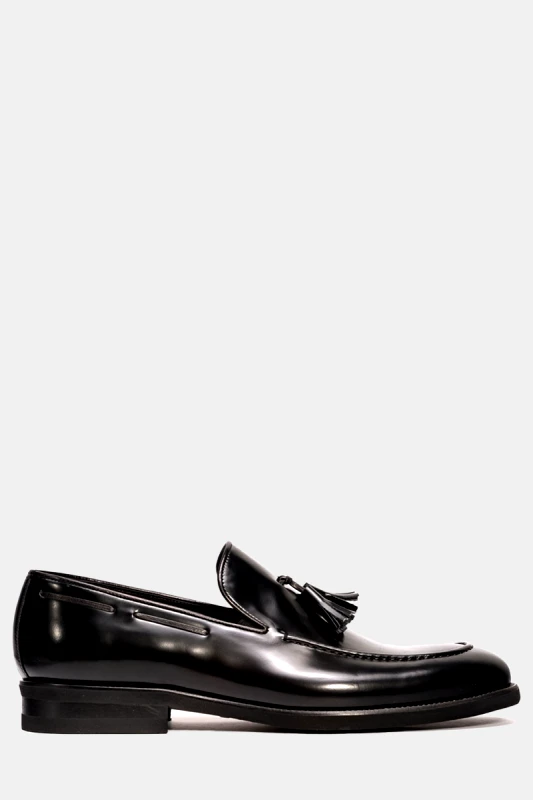 PHILIPPE LANG Ανδρικό Μαύρο Leather Loafers PHILIPPE LANG
